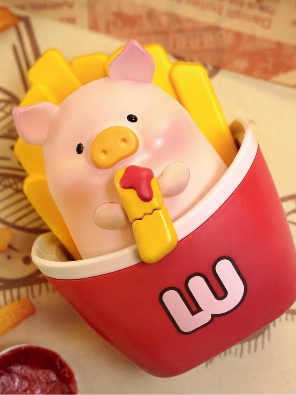 LULU The Piggy - Burger Express Movable Series - Potato Lulu